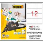 Ekstrafix Fix-5312 Lazer Etiket