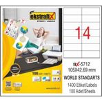 Ekstrafix Fix-5712 Lazer Etiket