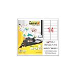 Ekstrafix Lazer Etiket 100 Yaprak 99.1 X 38.1 Mm Lazer Yazıcı Etiketi
