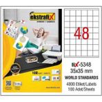 Ekstrafix Lazer Etiket 35X35 100 Sayfa