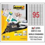 Ekstrafix Lazer Etiket (5095) 30 * 12 100 Sayfa