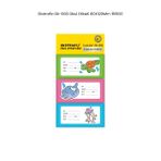 Ekstrafix OK-006 80x120 mm Okul Etiketi
