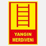 Ekstrafix YF068 12x25 cm Fosforlu Yangın Merdiveni