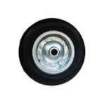 El Arabası Kauçuk Yük Taşıma Tekeri Burçlu Dubleks Dolgu Teker 350X70 mm - 1 adet - Gri - Siyah