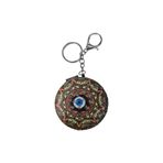 El Aynası - Anahtarlıklı Otantik Desenli Katlanır Makyaj Aynası - Cep, Çanta Aynası Desen 6