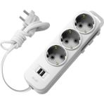 El-Bi Myra 3'lü USB Li Çoc.kor.topraklı Grup Priz 2m - 2 m