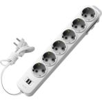El-Bi Myra 6'lı USB Li Çoc.kor.topraklı Grup Priz 2m - 2 m