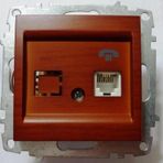 El-Bi RJ-11 CAT-3 Zena Kiraz Nümeris Telefon Prizi