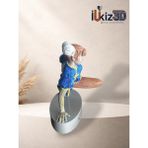 El Boyaması Street Fighter Chun-Li 3D Baskı Figür - Oyuncu Odası Masaüstü Dekor (12 Cm) - Çok Renkli