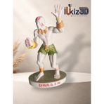El Boyaması Street Fighter Dhalsim 3D Baskı Figür - 12 cm Oyuncu Odası Dekor - Çok Renkli