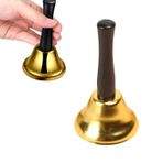 El çanı, masa çanı, servis zili, masa zili, küçük klasik, metal, resepsiyon zili, altın