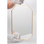 El Crea Designs 35x25cm Pirinç Gold Duvar Askılı Ayna Dekoratif Yapımı