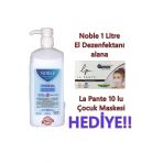 El Dezenfektanı Noble 1 Lt Çocuk Maskesi Hediyeli