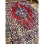 el dokuma traşlanmış vintage halı 190x305