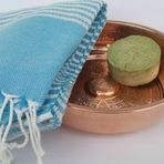 El dokuması Kök Boyalı Buldan Peştemal -%100 Organik Pamuk ve bambu 95x175 cm.Plaj ve Banyo Havlusu. Plaj, Banyo, Spa, Masaj ve Spor için (Dantel Mavi)