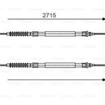 EL FREN TELI ARKA BOXER II JUMPER II DUCATO II ARKA DISK FREN BOY:2712 / 2×890MM (03 06) BOSCH-1987482003