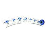 El İşçiliği Dekoratif Lacivert Cam Fil Yedili, 1 Parça, 20 cm, Kristal Biblo