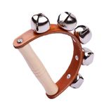 El Jingle Bells Handbell Tambourin Shaker Bells Okul Masa Yüzük Zil Çan Perküsyon Enstrümanı El Kızak çanları (S)