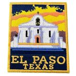 El Paso Texas Yama (3,5 inç) İşlemeli Ütü/Dikilebilir Rozet Seyahat ABD Hatıra Rio Grande Tatil Amblemi El Sanatları Hediye Yamaları