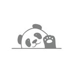 El Sallayan Panda Araba Sticker 17X17 Cm Gri