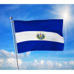 El Salvador Bayrağı Premium Raşel Kumaş 100X150 cm
