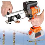 El Tel Sıkma Makinesi, Elektrikli Hidrolik Boru Sıkma Aleti, 16-300mm² Sıkma Aralığı, 360° Dönen Pense Kafası Ve İKi Pil Ile - Bakır Ve Alüminyum Terminal Için Terminal Sıkma Pensesi