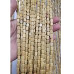 El Yapımı Ahşap Boncuk Kapı Perdesi Oda Bölücü Dayanıklı ve Özelleştirilebilir Oturma Odası Yatak Odası Veranda Pencere Dekoru için - 131 Telli 130 cm x 100 cm Aksesuarlar Dahil