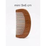 El Yapımı Ahşap Mini Saç Tarağı, 9X6 Cm, 2'Li Paket, Saç Açma Tarama Için