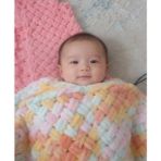 El Yapımı Alize Puffy Bebek Battaniyesi El Örgüsü - Çok Renkli - 90*90