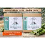 El Yapımı Aloe Veralı Eşek Sütü Sabunu 2'li Paket - Açık Krem