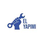 El Yapımı Araba Sticker 17X17 Cm Mavi