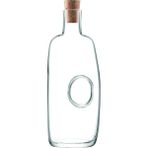 El Yapımı Cam Karaf Mantar Tıpalı 1 Litre - Şeffaf - 1 lt