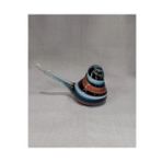 El yapımı Cam Kuş uzay rengi yatay 13cm yükseklik 8cm