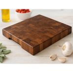 El Yapımı Ceviz End Grain Kesme Tahtası 40x30x4 cm – Masif Ahşap Kasap Blok – Kalın Doğrama Tahtası – Profesyonel Mutfak ve Sunum Tahtası
