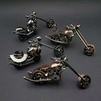 El Yapimi Dekoratif Metal Motor Vitrin