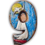 El Yapımı Deniz Temalı Seramik Kapı No.9-8x13 cm - Akdeniz/Ege ruhu - Dekoratif Ev, Villa, Site Girişi, Dış Mekan ve Apartman Girişi