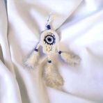 El Yapımı Hamsa Nazar Boncuk Motifli Dreamcatcher Ev Dekorasyonu - Boncuk ve Tüylü