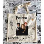 El Yapımı Harry Potter Bez Çanta – Potterhead Tasarım Omuz Çantası (El Boyaması, Özel Koleksiyon)