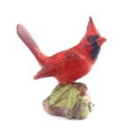 El Yapimi Ingiliz Porselen Red Cardinal Bone China Kirmizi Kus Biblosu