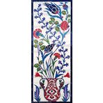 El Yapımı İznik Çini Karo -13 (40*100 Cm.) - Can Seramik