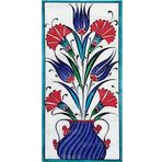 El Yapımı İznik Çini Karo -24 (10*20 Cm.) - Can Seramik