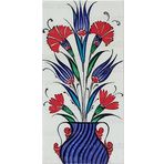 El Yapımı İznik Çini Karo -36 (10*20 Cm.) - Can Seramik