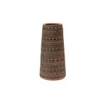 El Yapımı Kabartmalı Terracotta Vazo