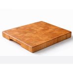 El Yapımı Kiraz Ağacından End Grain Kesme Tahtası 39x29x4 cm – Masif Ahşap Kasap Blok – Kalın Doğrama Tahtası – Profesyonel Mutfak ve Sunum Tahtası