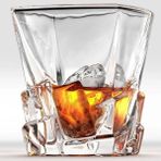 El Yapımı Kristal Cam Viski ve Şarap Sunum Bardağı 300 ml Beyaz - Seçenek 1