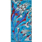 El Yapımı Kütahya Çini Karo -14 (10*20 Cm.) - Can Seramik