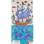 El Yapımı Kütahya Çini Karo -27 (20*40 Cm.) - Can Seramik
