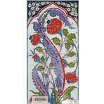 El Yapımı Kütahya Çini Karo -32 (20*40 Cm.) - Can Seramik