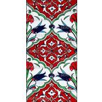 El Yapımı Kütahya Çini Karo -7 (10*20 Cm.) - Can Seramik