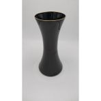 El Yapımı Lüks Dekoratif Cam Vazo Siyah Renk 30x12cm